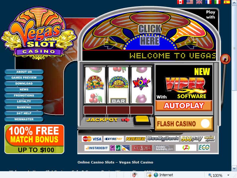 New games added every month at Vegas Slot Casino