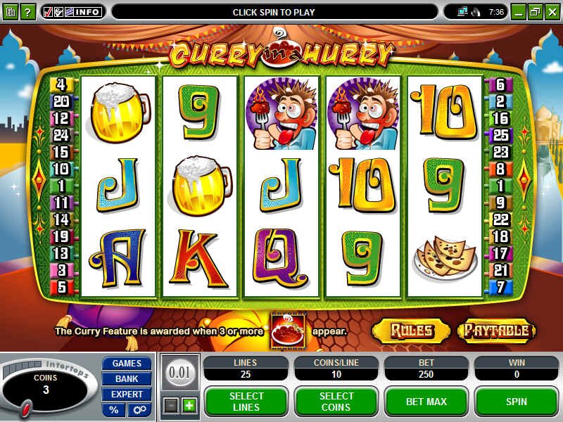New Game Curry In A Hurry by Microgaming.