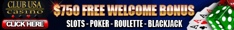 $ 10 No deposit required at Club USA casino Casino to play the newest 2008 Real Series Bonus Slot Machines.