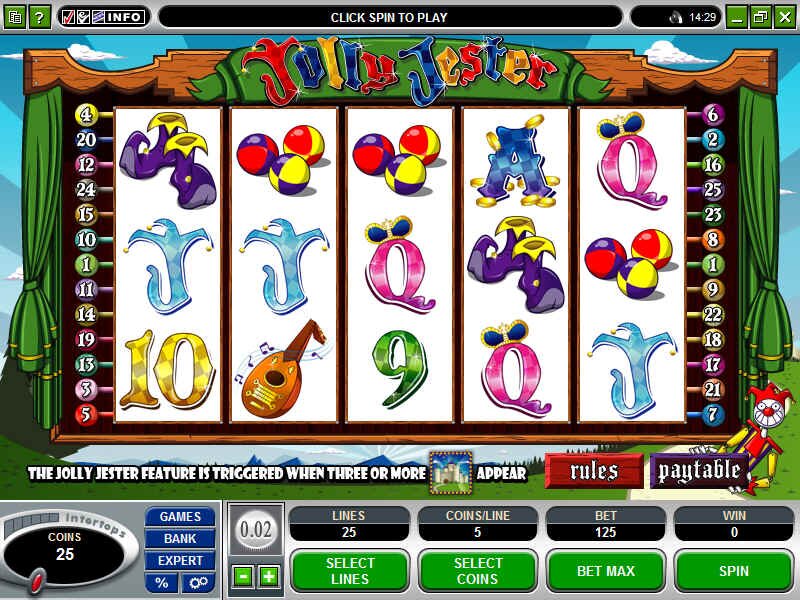 Jolly Jester Slot Machine.